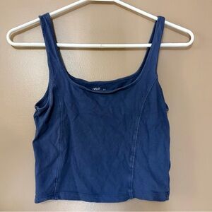 Aerie Blue Cropped Tank Top